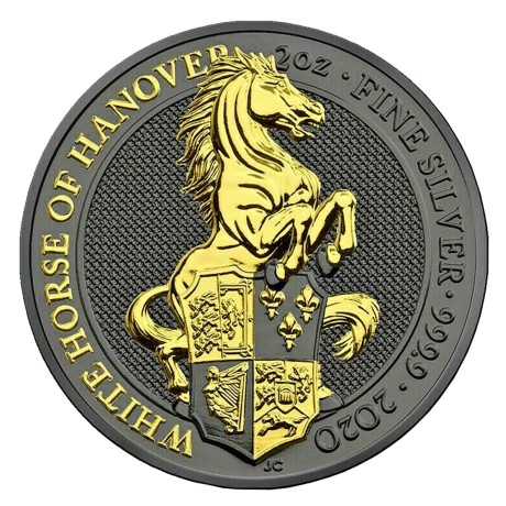 2 Oz WHITE WHITE HORSE OF HANOVER 2020- stříbrná mince