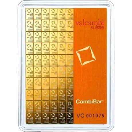 Valcambi 100 x 1g Combibarr - zlatý investiční slitek
