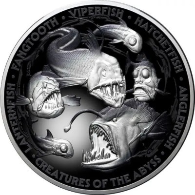 Kreaturen aus der Tiefe - 5 oz - Silber Sammlermünze