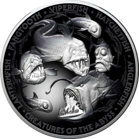 Kreaturen aus der Tiefe - 5 oz - Silber Sammlermünze