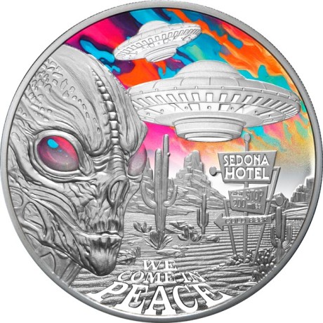 Alien Encounters - 1 oz - Silber Sammlermünze