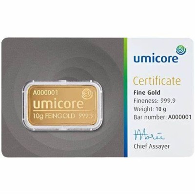 Umicore - 10g - Goldanlagebarren