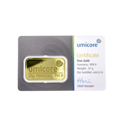 Umicore - 20g - Goldanlagebarren