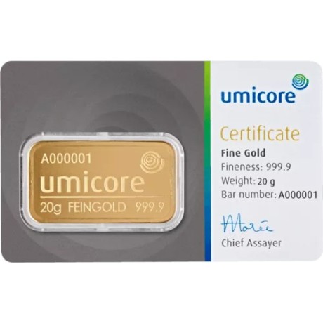 Umicore - 20g - Goldanlagebarren