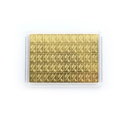 Valcambi 50 x 1g Kombi-Barren - Goldanlagebarren