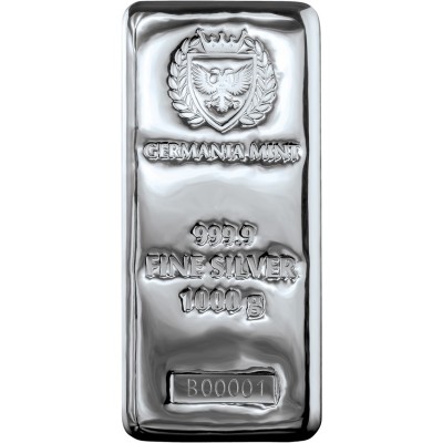 Mincovna Germania 1 kg - stříbrný slitek