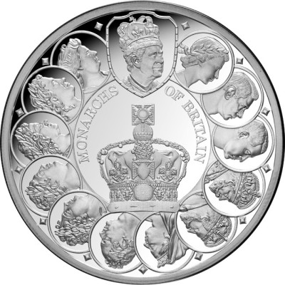 Britische Monarchen - 1 oz - Silber Sammlermünze (Lieferung 14.11.2024)