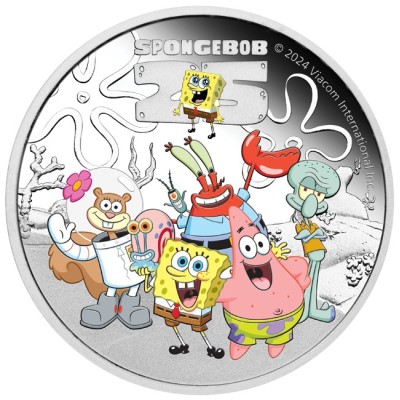 SpongeBob & Friends - 1 oz - Silber Proof Sammlermünze