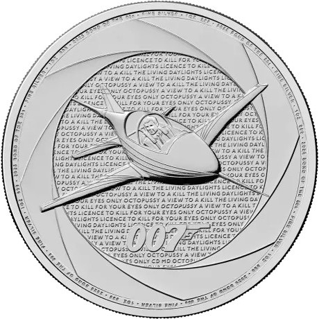 Sechs Jahrzehnte 007 (80´s) - James Bond - 1 oz - Silberanlagemünze