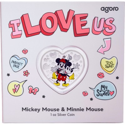Mickey Mouse & Minnie Mouse - 1 oz Silber Sammlermünze