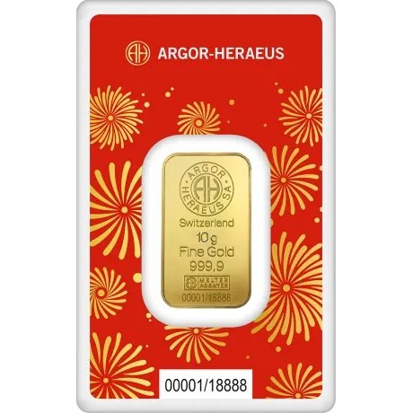 Argor Heraeus - Jahr der Schlange (2025) - 10 g - Goldanlagebarren