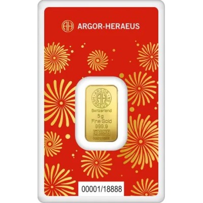 Argor Heraeus - Jahr der Schlange (2025) - 5 g - Goldanlagebarren