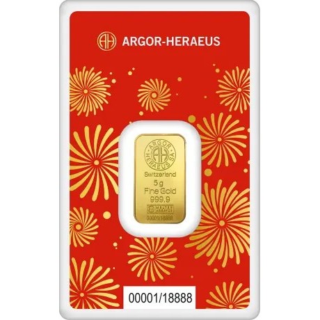 Argor Heraeus - Jahr der Schlange (2025) - 5 g - Goldanlagebarren