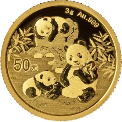 Panda (2025) - 3 g - Goldanlagemünze