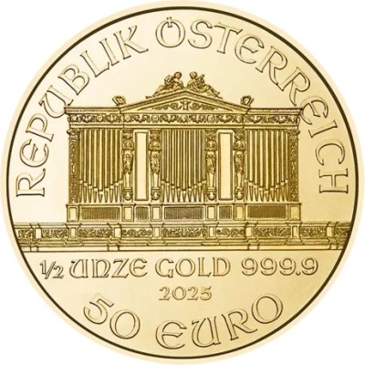 Wiener Philharmoniker (2025) - 1/2 oz - Goldanlagemünze