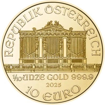 Wiener Philharmoniker (2025) - 1/10 oz - Goldanlagemünze