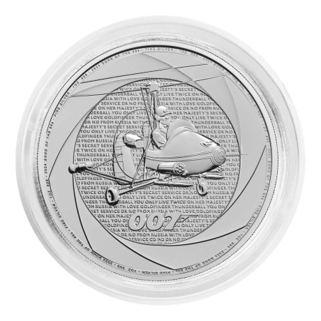 Sechs Jahrzehnte 007 (60´s) - James Bond - 1 oz - Silberanlagemünze
