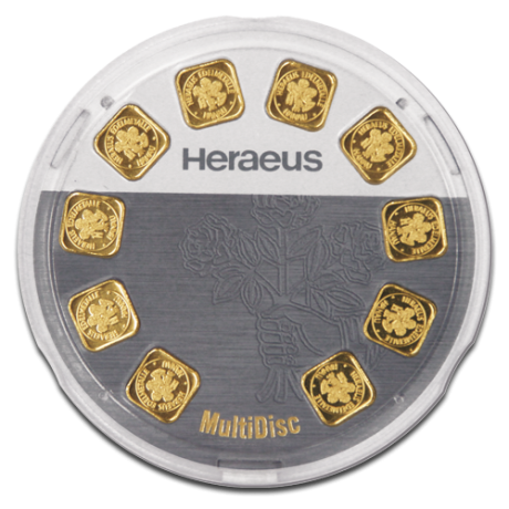 Argor-Heraeus Goldseed 10 x 1 g - Goldanlagebarren