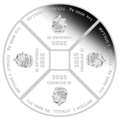 Lunar Snake Quadrant - 4 oz - Silber Sammlermünze