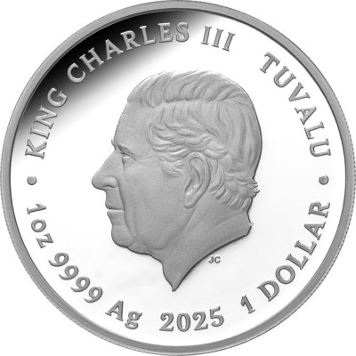 Australische Tigerschlange - 1 Oz Silber Proof Sammlermünze