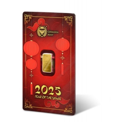 Germania Mint - Year of the Snake - 1 g - Goldanlagebarren