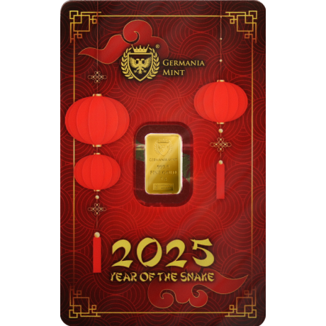 Germania Mint - Year of the Snake - 1 g - Goldanlagebarren