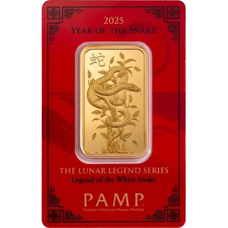 Pamp, Lunar Legend White Snake - 1 oz - Goldanlagebarren
