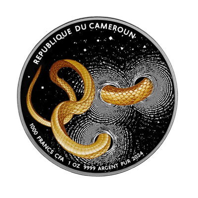 Herpeton Schlange - 1 oz - Silber Proof Sammlermünze