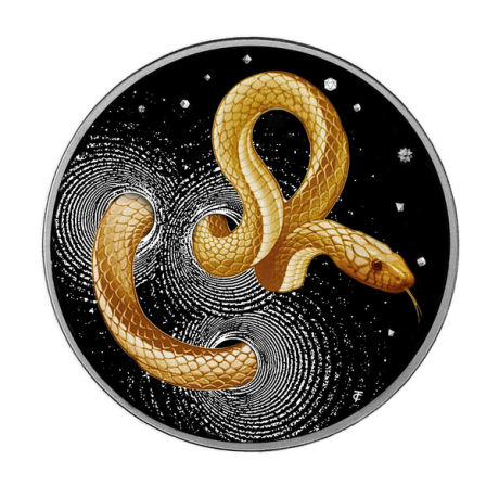 Herpeton Schlange - 1 oz - Silber Proof Sammlermünze