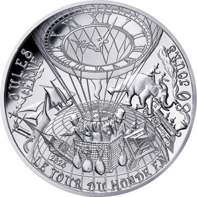 Jules Verne - 88,8g - Satz Proof-Sammlermünzen (Lieferung 10.05.2025)