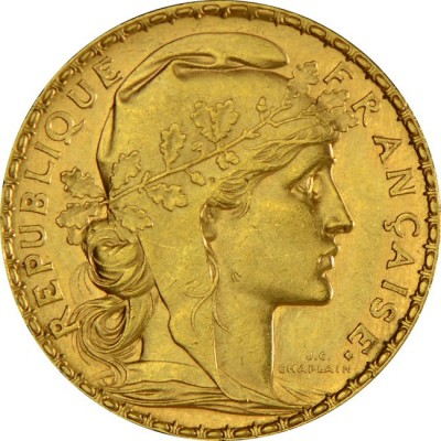 20 Francs - 6,45 g - Goldanlagemünze