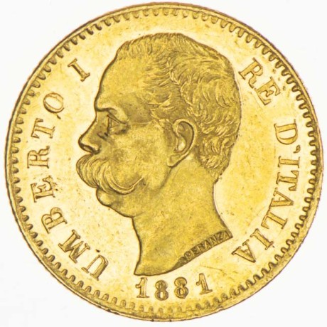 Italien 20 Lire - 6,45 g - Goldanlagemünze