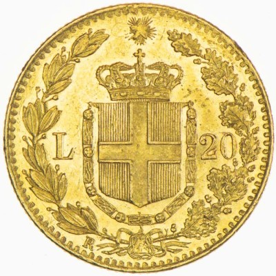 Italien 20 Lire - 6,45 g - Goldanlagemünze