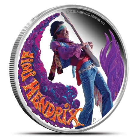 Jimi Hendrix - 1 oz - Silber Sammlermünze
