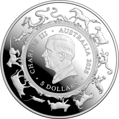Das Jahr der Schlange - 1 oz - Silber Sammlermünze