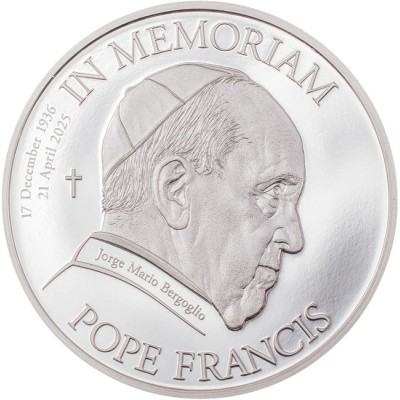 Papst Franziskus - 1 oz - Silber Sammlermünze (Lieferung 25.5.2025)