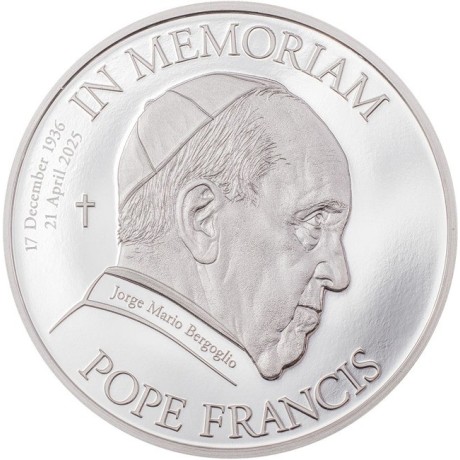 Papst Franziskus - 1 oz - Silber Sammlermünze (Lieferung 25.5.2025)