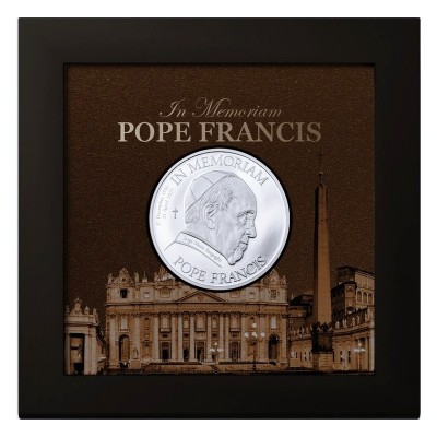 Papst Franziskus - 1 oz - Silber Sammlermünze (Lieferung 25.5.2025)