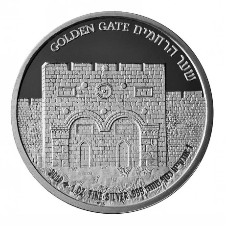 Brány Jeruzaléma - Golden Gate - 1 Oz - stříbrná sběratelská mince
