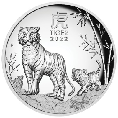Australian Lunar Tiger - 5 oz - Silber Sammlermünze
