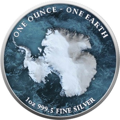 Earth- 1 oz - Antarktis - Silber Sammlermünze