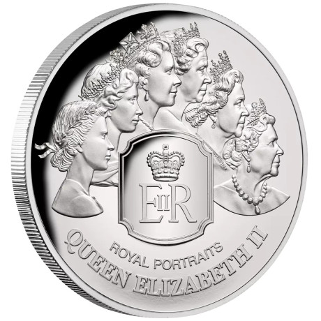 Königin Elisabeth II. - Die königlichen Porträts - 1 oz - Proof Silber Sammlermünze