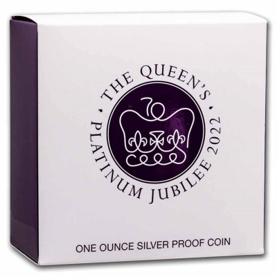 Königin Elisabeth II. - Platin-Jubiläum - 1 oz - Silber Sammlermünze