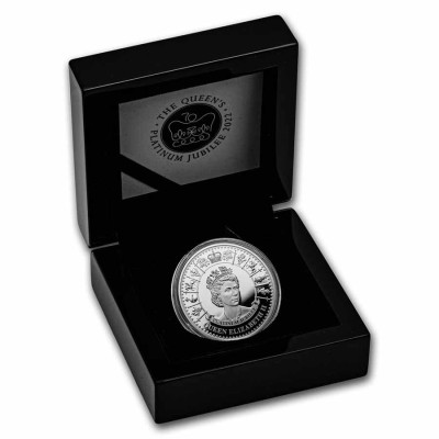 Königin Elisabeth II. - Platin-Jubiläum - 1 oz - Silber Sammlermünze