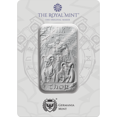 Nordische Götter - Thor - 1 Oz - Silber-Anlagebarren (Lieferung 1.7.2025)