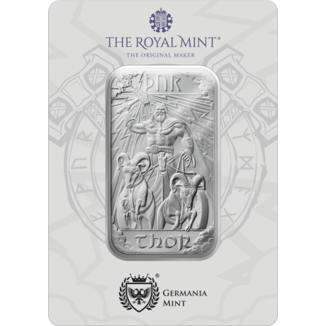 Nordische Götter - Thor - 1 Oz - Silber-Anlagebarren (Lieferung 1.7.2025)