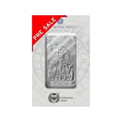 Nordische Götter - Thor - 1 Oz - Silber-Anlagebarren (Lieferung 1.7.2025)