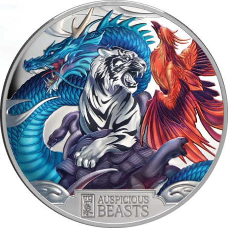 Auspicious Beasts - 5 oz - Silber Sammlermünze