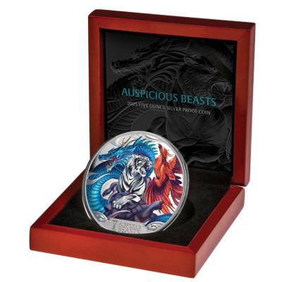 Auspicious Beasts - 5 oz - Silber Sammlermünze