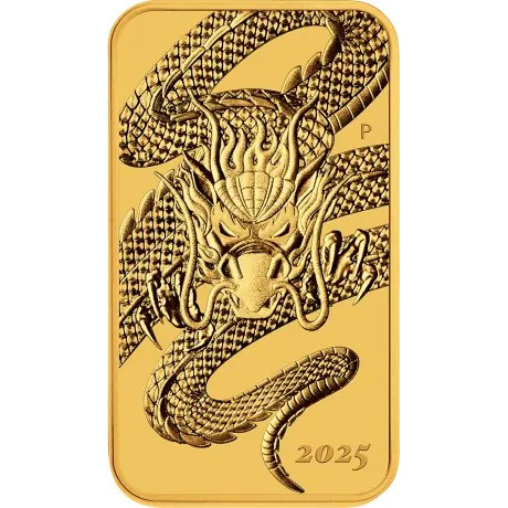 Drache Rechteckig (2025) - 1 oz - Goldmünze